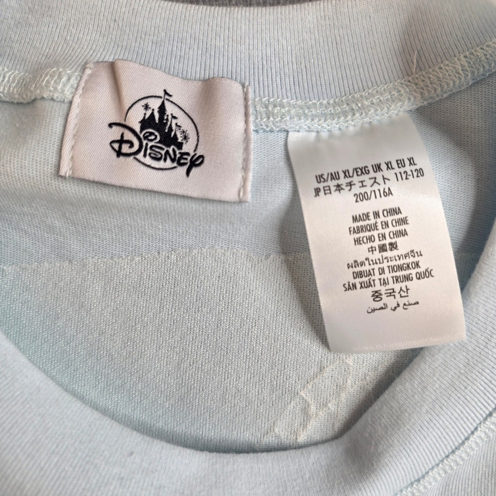 NWT Disney Cinderella 75th Anniversary Shirt Womens XL Blue Sequin Spirit Jersey - Picture 11 of 13